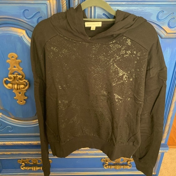 New! Socialite Lightweight Snake Print Hoodie Sz Small - Picture 1 of 4